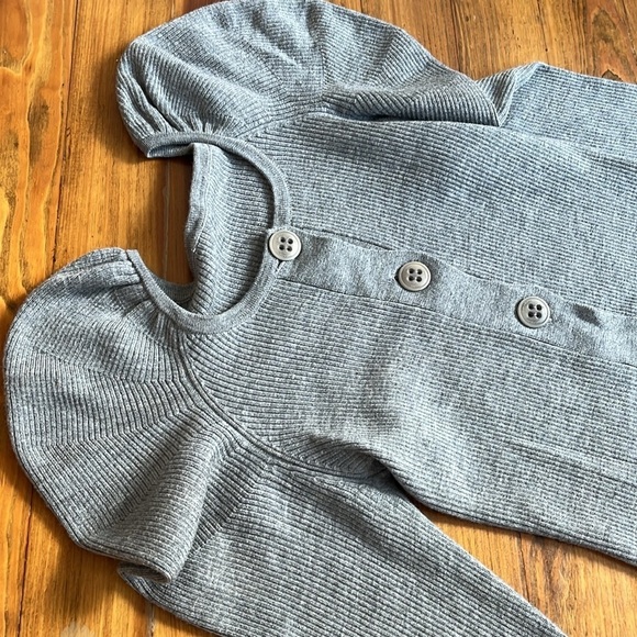 Trina‎ Turk 100% Merino Wool Ribbed Puff Sleeve Cardigan size XS - Picture 12 of 12